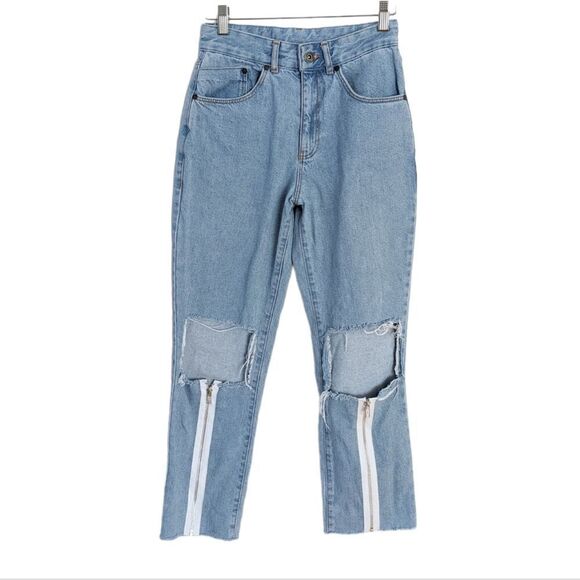 The ragged priest Mom distressed jeans size 26 @A3 - Picture 1 of 11